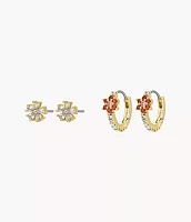 Garden Party Multicolor Crystals Earrings Set