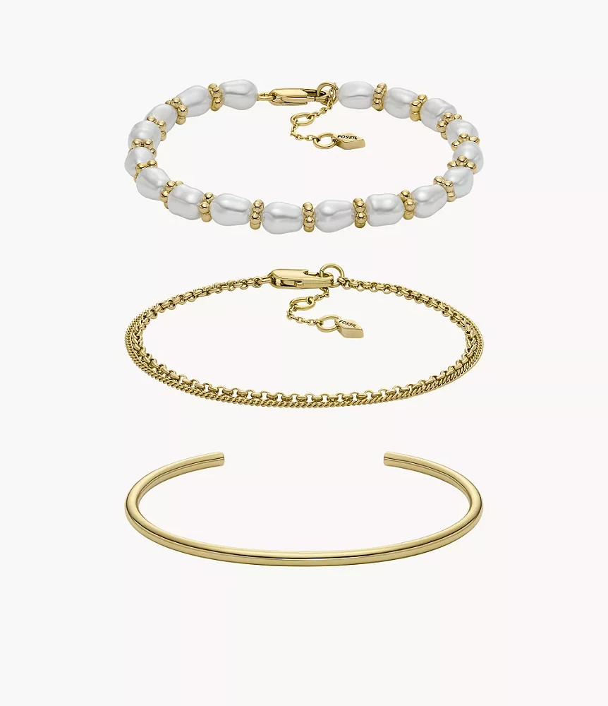 Core Gift Set Gold-Tone Brass Bracelet Set