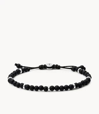 Bracelet de perles noires