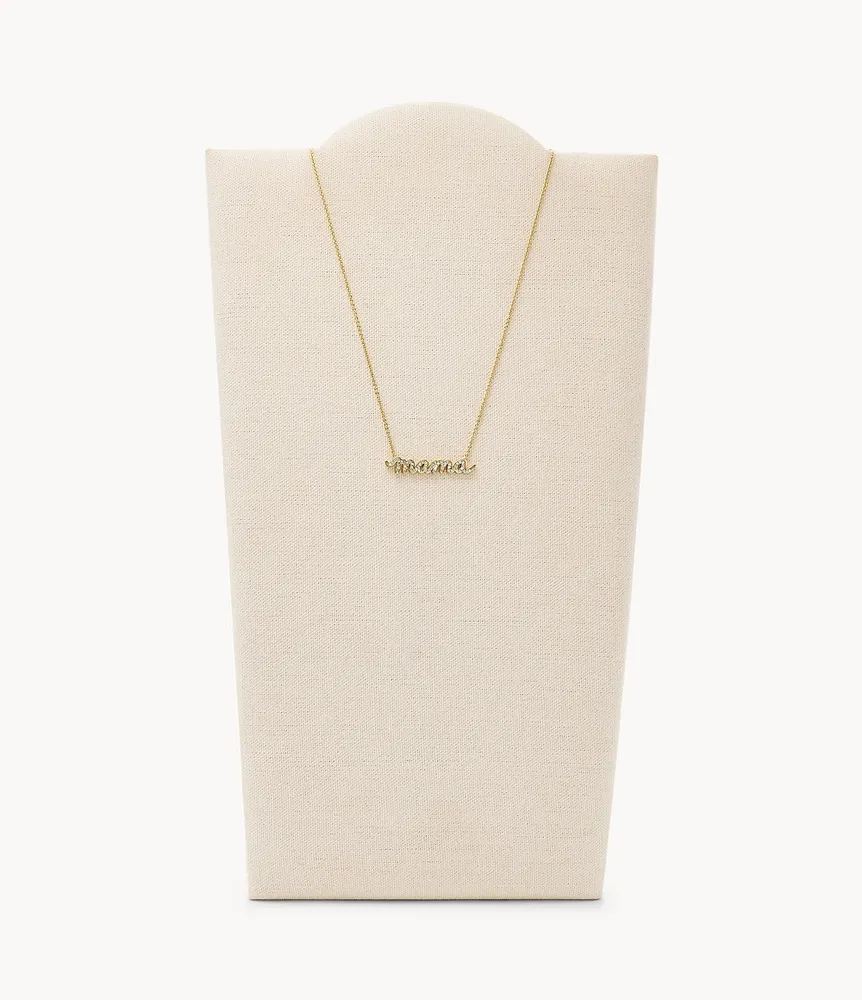 Gold-Tone Brass Chain Necklace