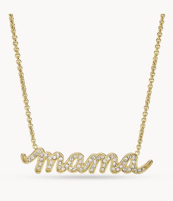 Gold-Tone Brass Chain Necklace