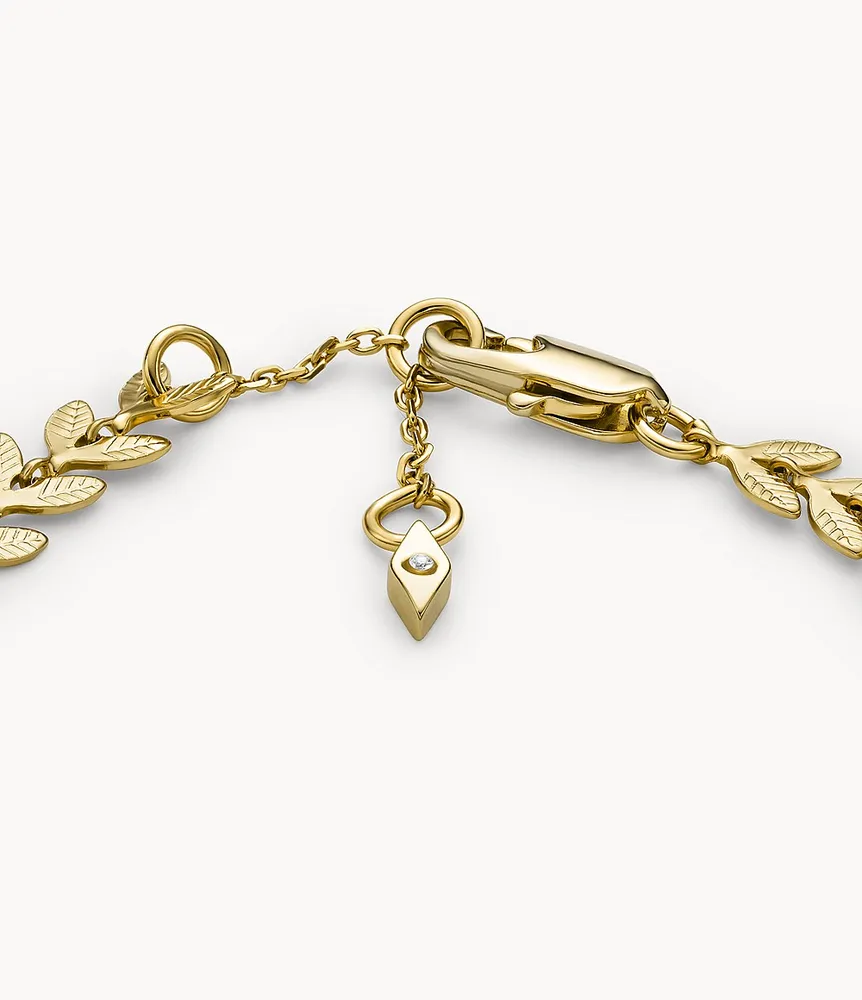 Gold-Tone Brass Chain Bracelet