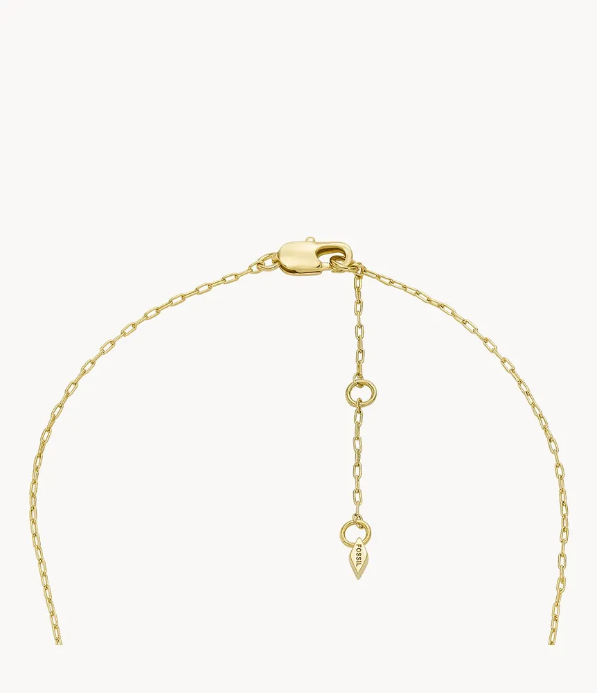 Hazel Gold-Tone Brass Chain Necklace