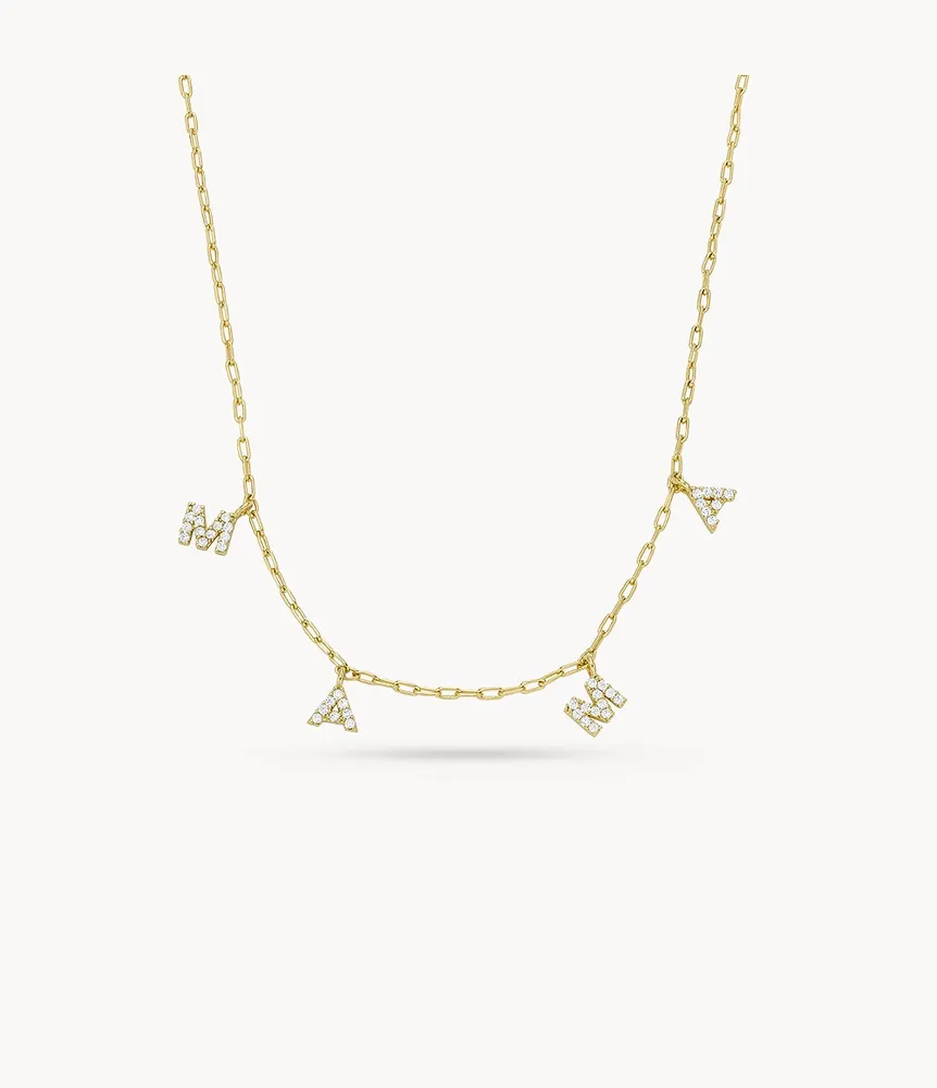 Hazel Gold-Tone Brass Chain Necklace