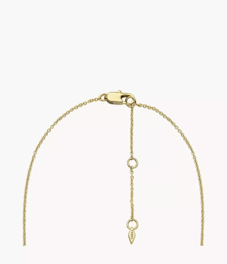 Hazel Glitz Collection Gold-Tone Brass Pendant Necklace