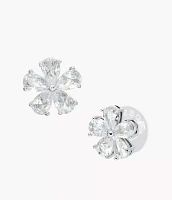 Garden Party Clear Crystals Stud Earrings