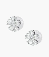 Garden Party Clear Crystals Stud Earrings