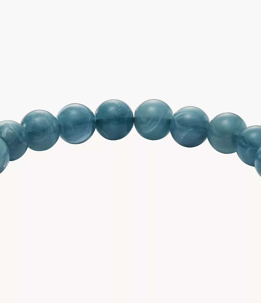 Summer Fashion Blue Grey Acrylic Beaded Bracelet