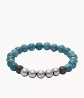 Summer Fashion Blue Grey Acrylic Beaded Bracelet