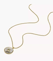 Zodiac Capricorn Silver Paper Glitz Pendant Necklace