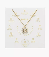 Zodiac Cancer Silver Paper Glitz Pendant Necklace