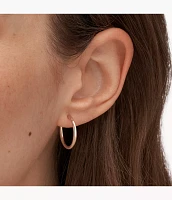 Rose-Gold-Tone Steel Hoops