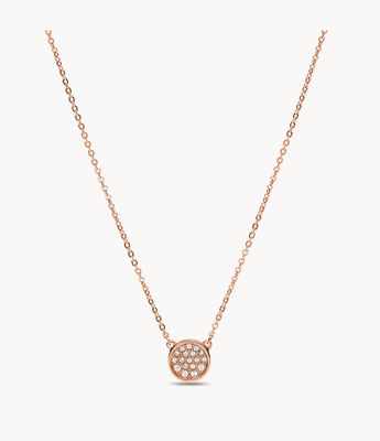 Rose Gold-Tone Stainless Steel Necklace - JOF00329791 - Fossil