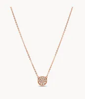 Rose Gold-Tone Stainless Steel Necklace