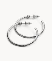 Textured Stainless Steel Hoops