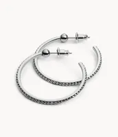 Textured Stainless Steel Hoops