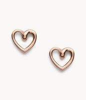 Rose Gold-Tone Stainless Steel Stud Earrings