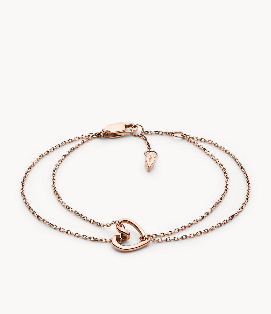 Rose Gold-Tone Stainless Steel Chain Bracelet - JOF00616791 - Fossil