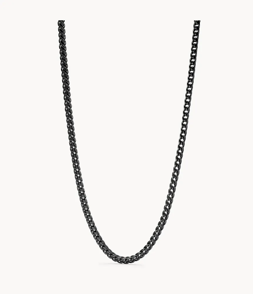 Black Stainless Steel Chain Necklace