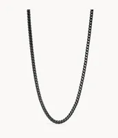 Black Stainless Steel Chain Necklace