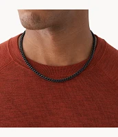 Black Stainless Steel Chain Necklace