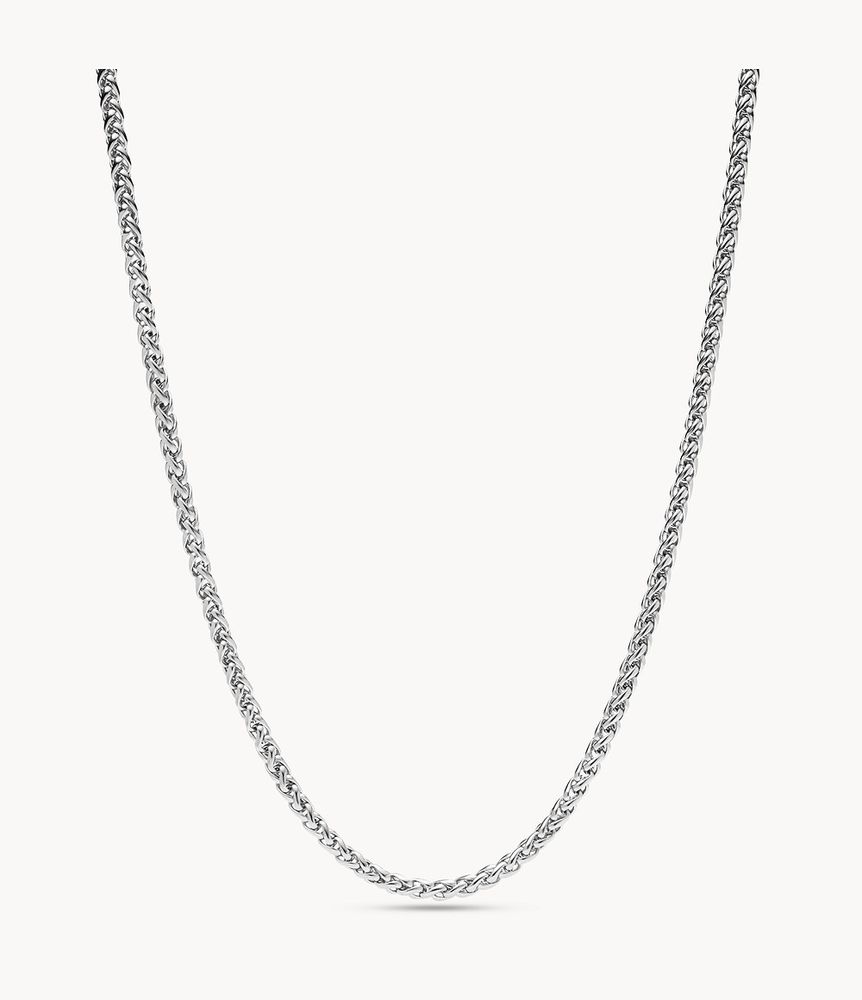 Silver-Tone Stainless Steel Chain Necklace - JOF00789040 - Fossil