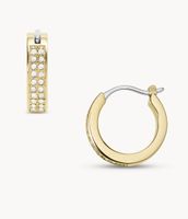 Gold-Tone Stainless Steel Hoop Earrings