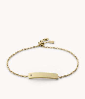 Gold-Tone Stainless Steel Chain Bracelet - JOF00819710 - Fossil