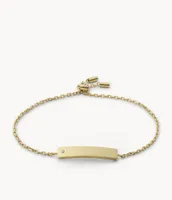 Gold-Tone Stainless Steel Chain Bracelet