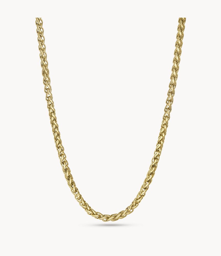 Gold-Tone Stainless Steel Chain Necklace - JOF00834710 - Fossil