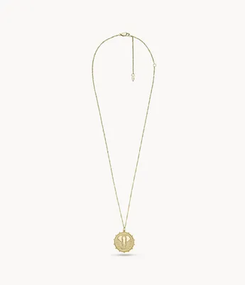 Sawyer Gold-Tone Stainless Steel Pendant Necklace