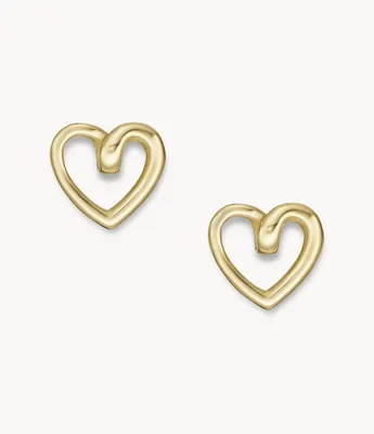 Gold-Tone Stainless Steel Stud Earrings