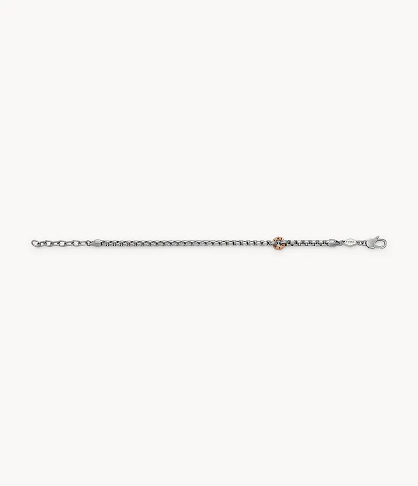 Sawyer Two-Tone Stainless Steel Chain Bracelet