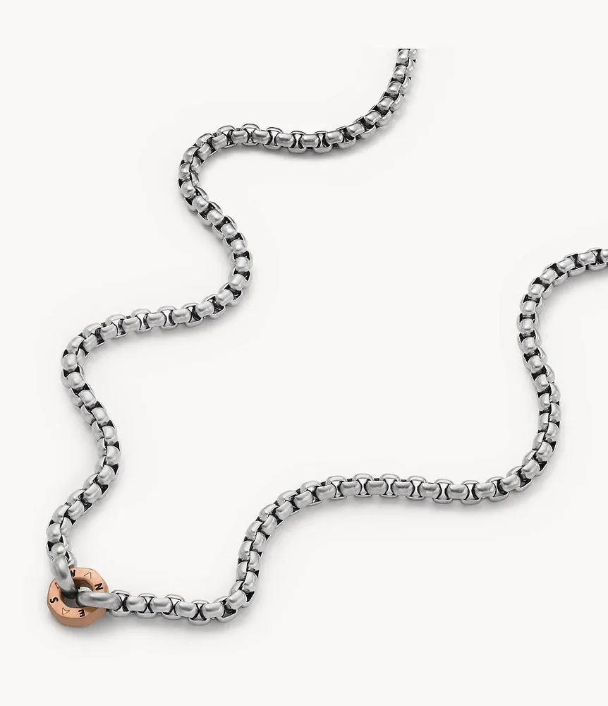 Sawyer Two-Tone Stainless Steel Chain Necklace