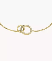 Hazel Icons Gold-Tone Stainless Steel Chain Bracelet