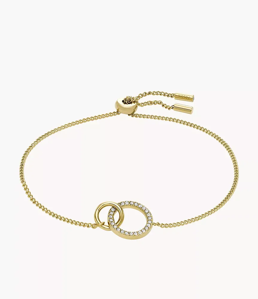 Hazel Icons Gold-Tone Stainless Steel Chain Bracelet