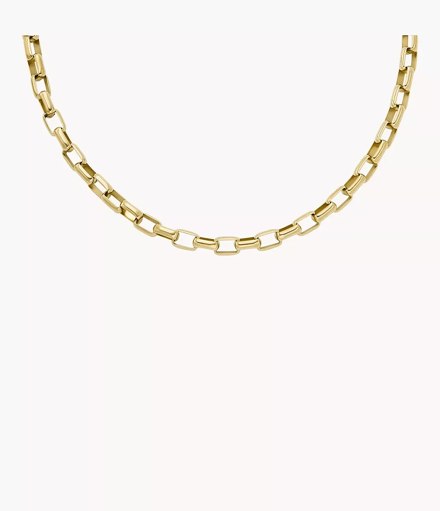 Archival Core Essentials Gold-Tone Stainless Steel Chain Necklace