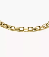 Archival Core Essentials Gold-Tone Stainless Steel Chain Bracelet