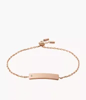 Elliott Rose Gold-Tone Stainless Steel Chain Bracelet