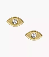 Ear Party Gold-Tone Stainless Steel Stud Earrings