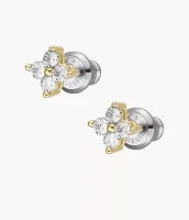 Ear Party Gold-Tone Stainless Steel Stud Earrings