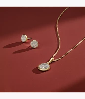 Hazel Glitz Paper Gold-Tone Stainless Steel Pendant Necklace