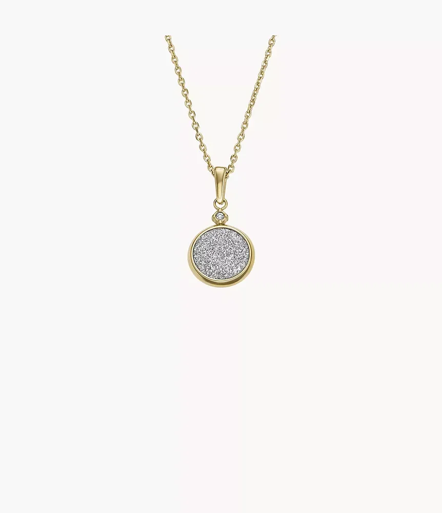 Hazel Glitz Paper Gold-Tone Stainless Steel Pendant Necklace