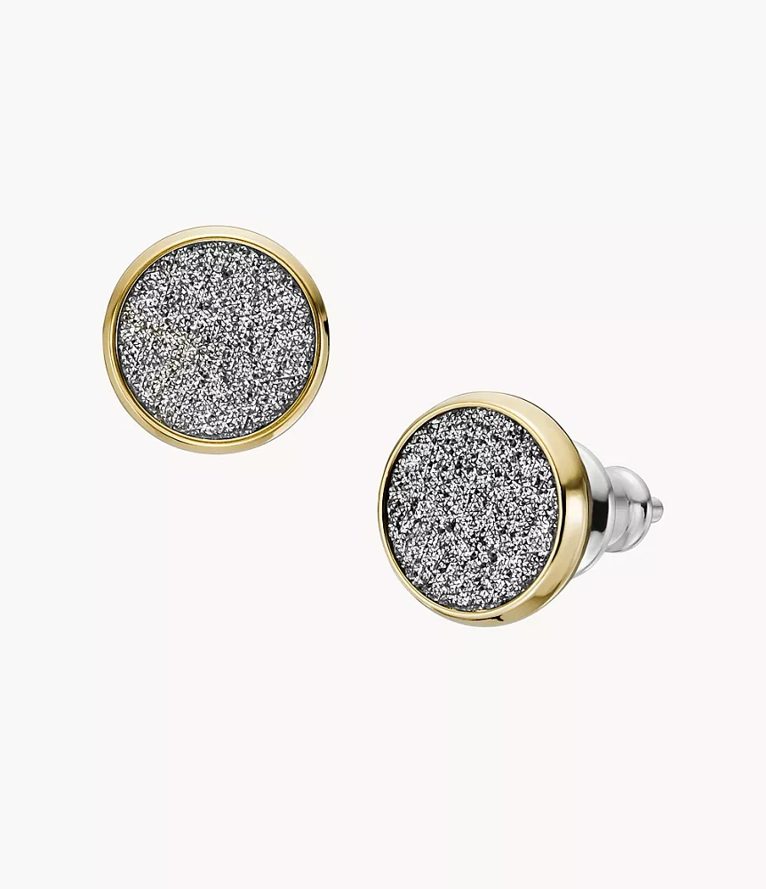 Hazel Glitz Paper Gold-Tone Stainless Steel Stud Earrings