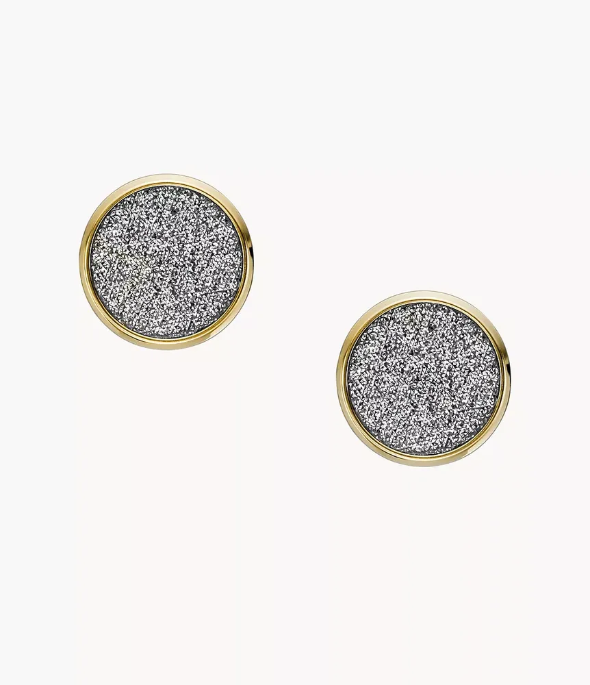 Hazel Glitz Paper Gold-Tone Stainless Steel Stud Earrings