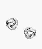 Love Knot Stainless Steel Stud Earrings