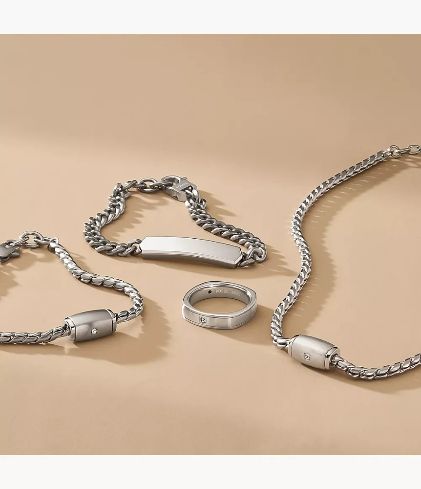 Fathers Day Stainless Steel Chain Bracelet