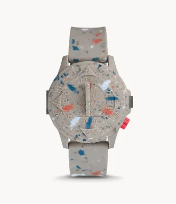 STAPLE x Fossil Limited Edition Automatic Sandstone Silicone Watch