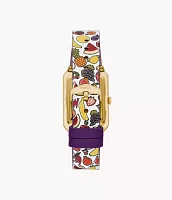 Willy Wonka™ x Fossil Limited Edition Two-Hand Multicolour Print Leather Watch