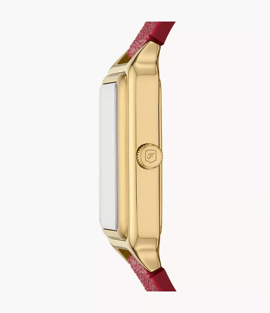 The Wizard of Oz x Fossil Limited Edition Three-Hand Red Crystal Fabric Watch